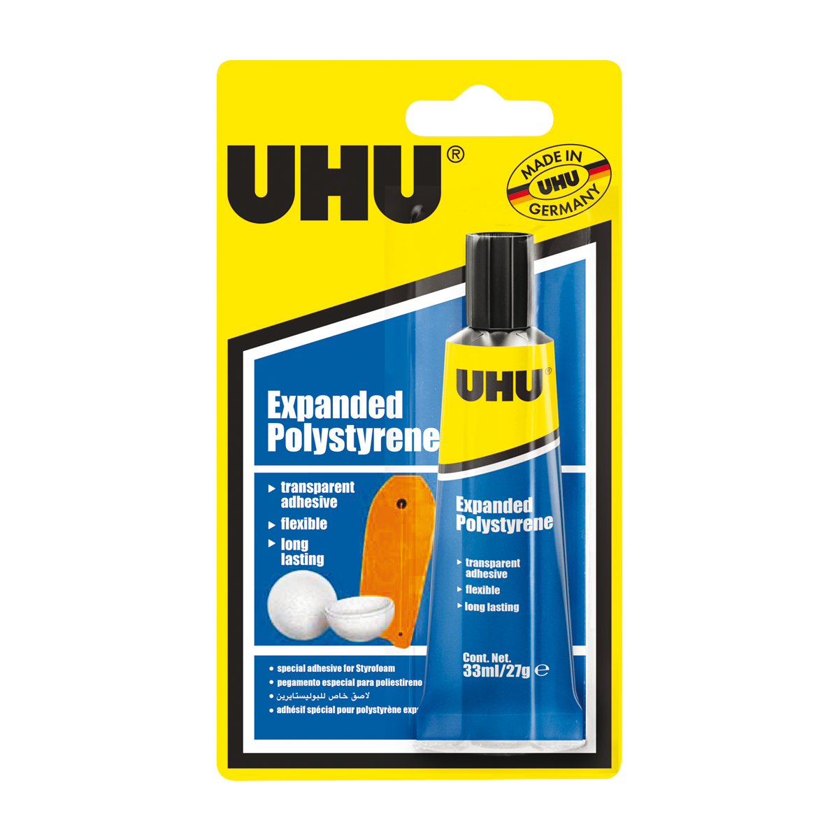 UHU Bolivia - #UHUallplast es un pegamento universal transparente y fuerte  apto para pegar todo tipo de plásticos y otros materiales. Ideal para  numerosas aplicaciones domésticas, manualidades, reparaciones y maquetería.  * Cristalino. *